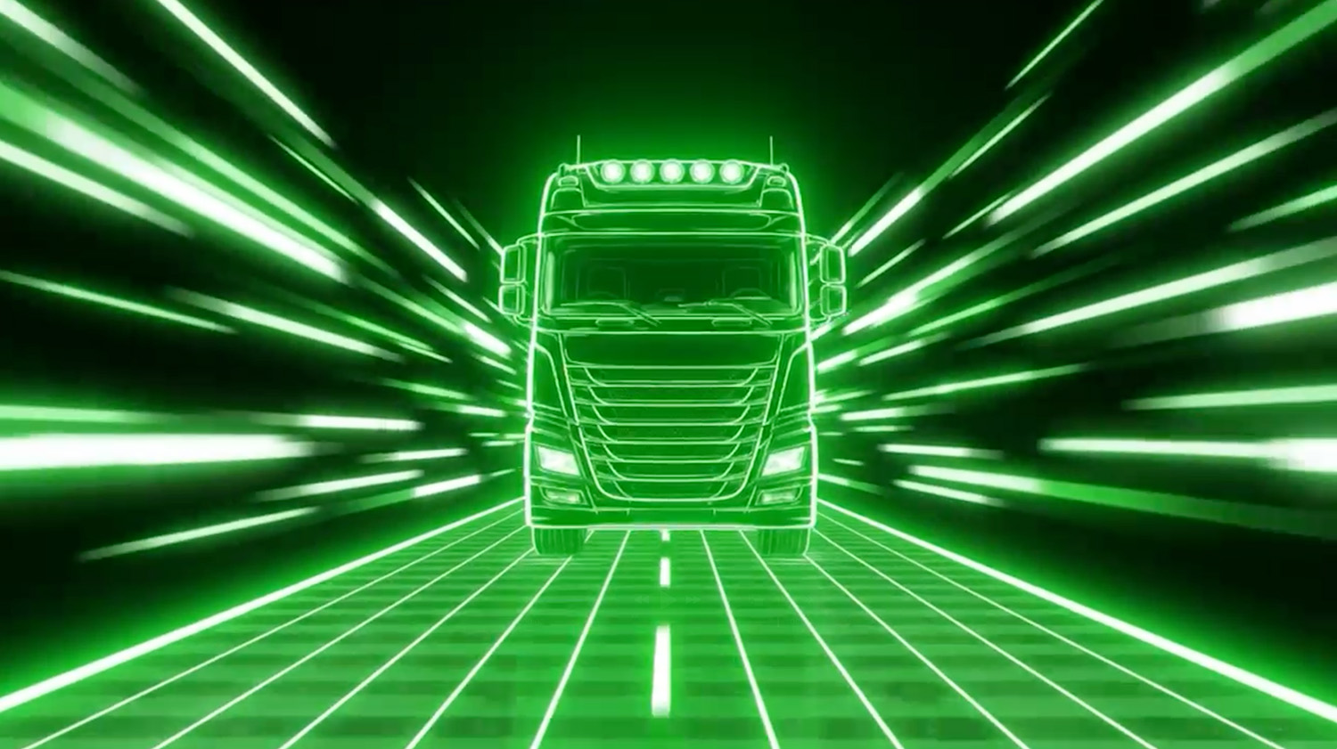 Truck on highway